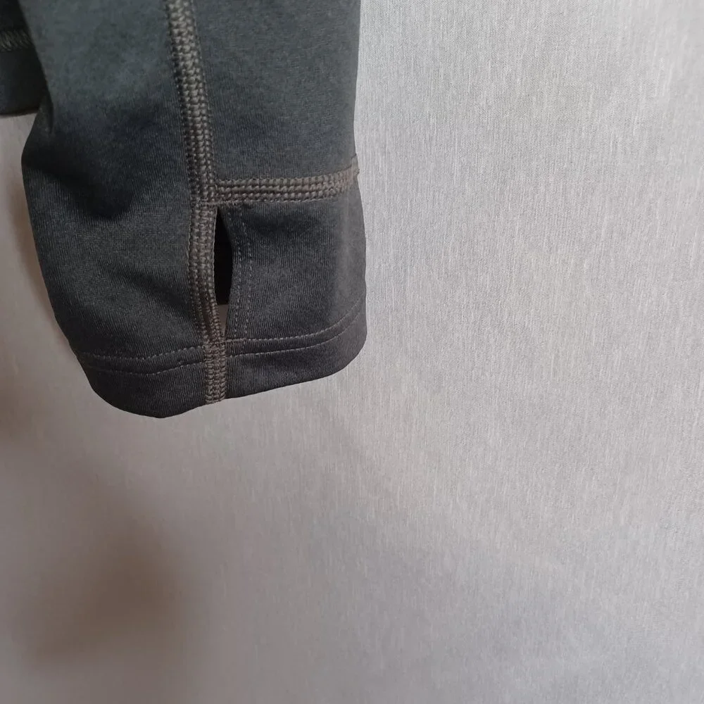 The North Face Flash Dry Top Mens Large Dark Gray 1/4 Zip Long Sleeve Activewear - Picture 5 of 9